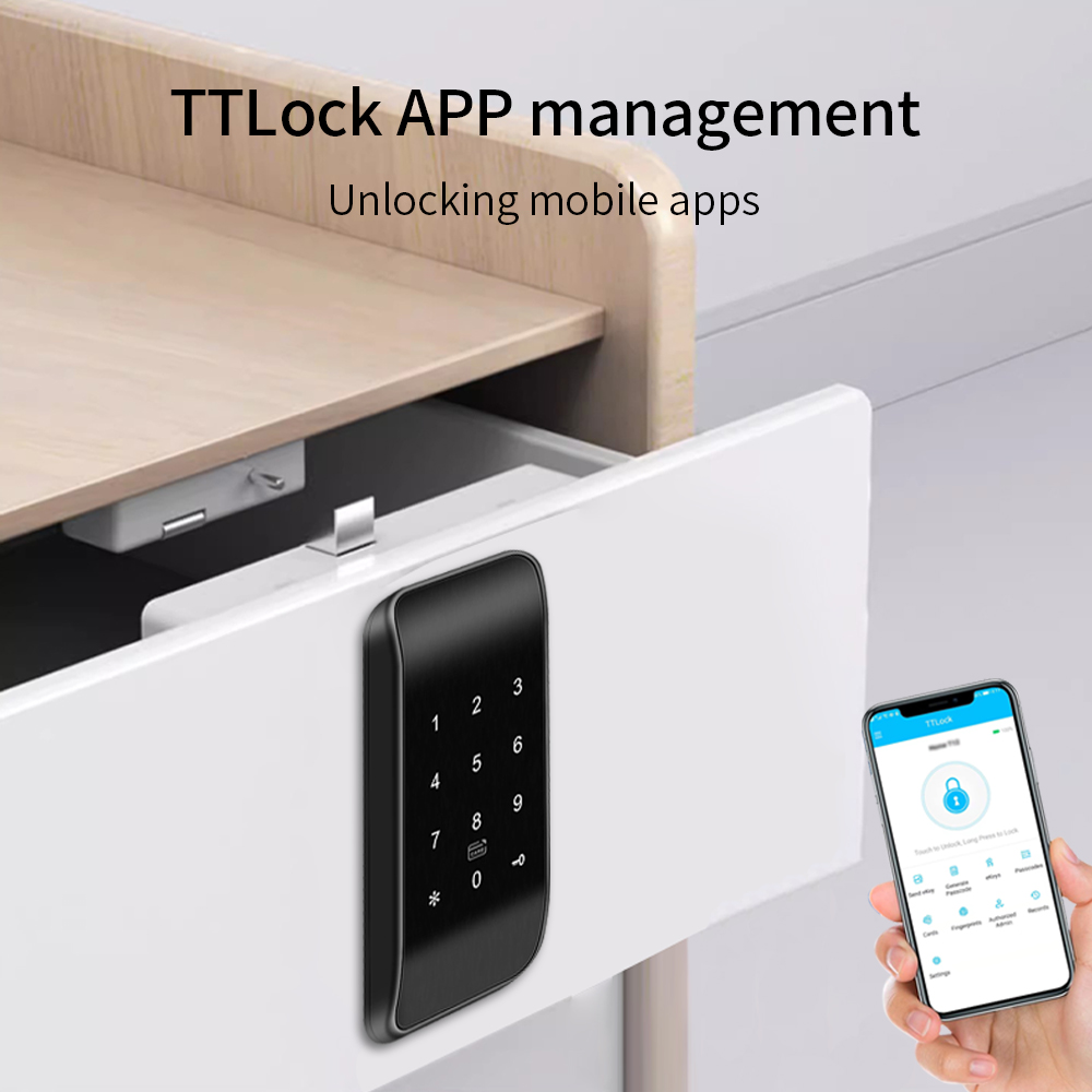 Furniture Hardware Manufacturer - TTLOCK APP Smart Cabinet Lock 13.56Mhz