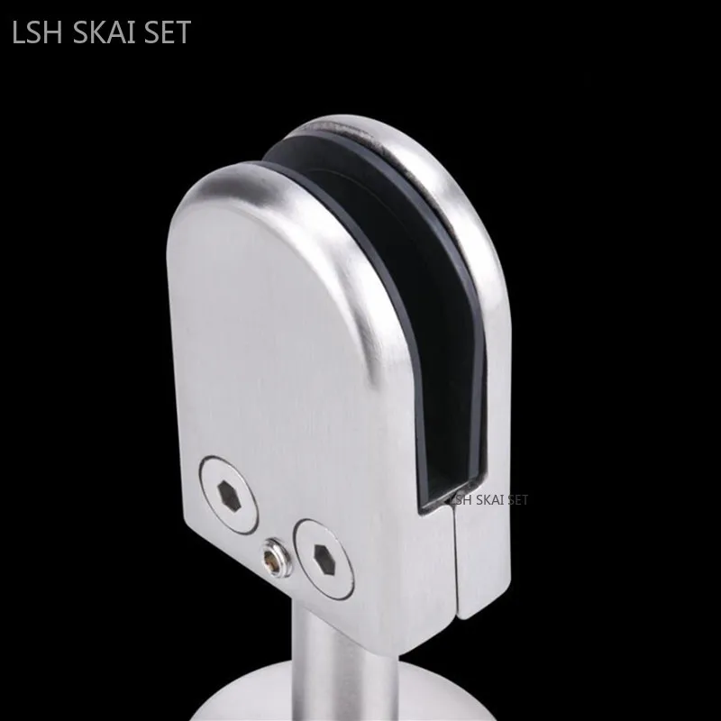 Furniture And Hardware - 1pc Stainless Steel Glass Clamps Bathroom