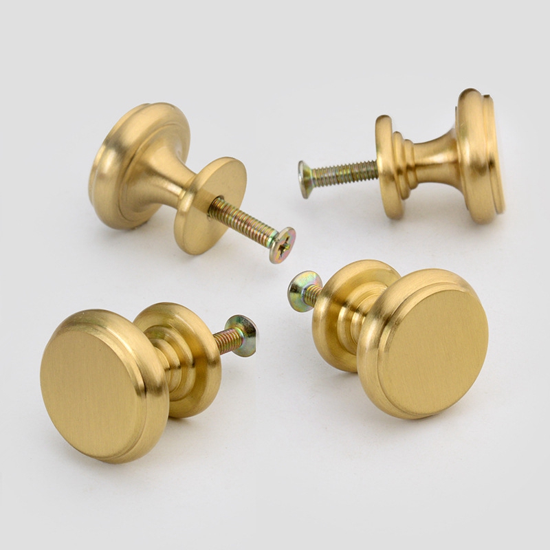 Furniture Hardware Gold - Brass Knobs Cabinet Handles Kitchen Dresser