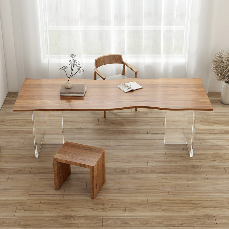 Home Furniture & Hardware Trading - Nordic Luxury Acrylic Solid Wood Desk