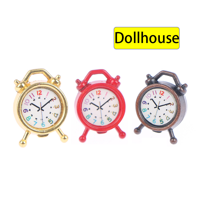 Home Furniture & Hardware Trading - 1PC 1:12 Scale Alarm Clock Doll
