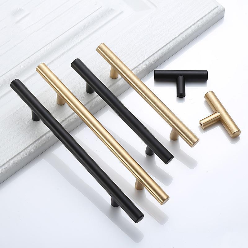 Modern Gold Brushed Straight C - đánh giá và giá Furniture Hardware Gold