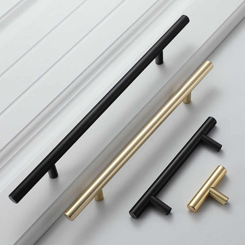 Modern Gold Brushed Straight C - đánh giá và giá Furniture Hardware Gold