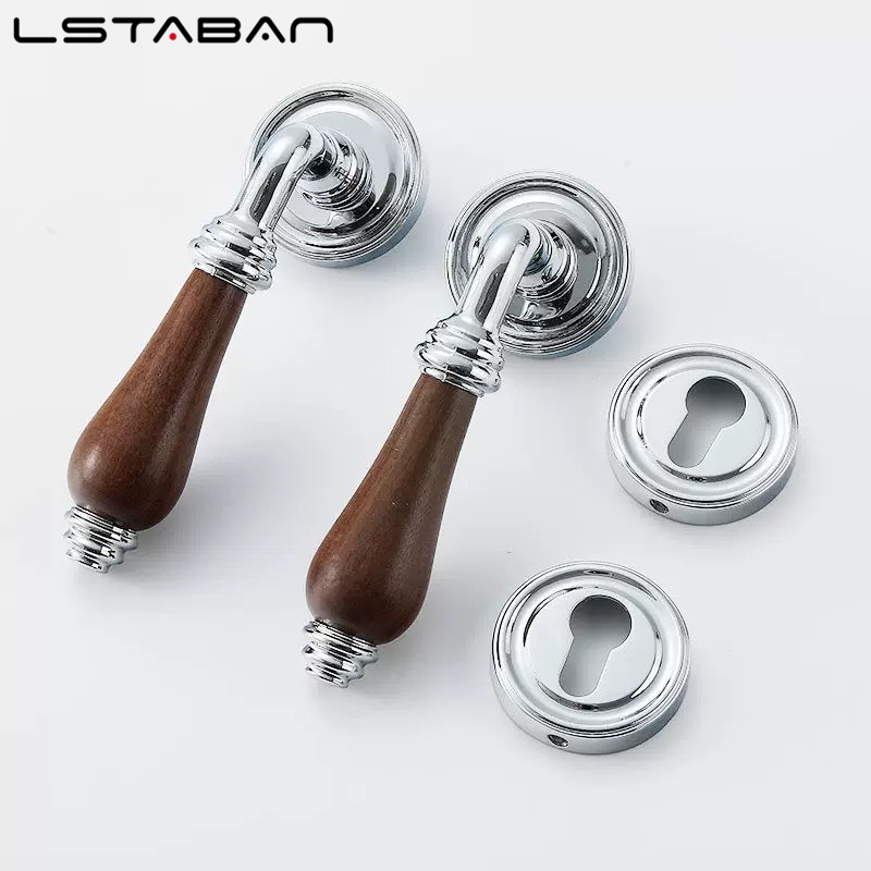 Euro Walnut Wood Handle Door L - đánh giá và giá Furniture Hardware Locks