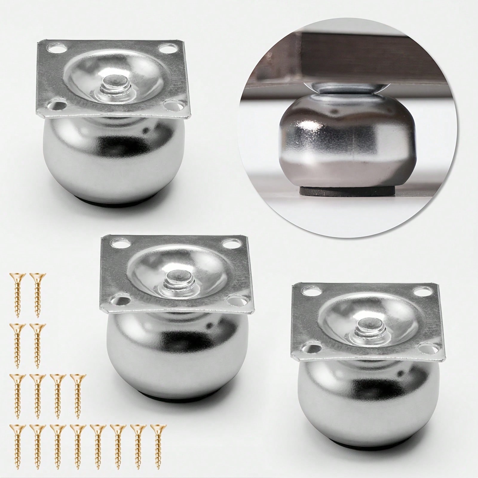 [4 pieces of metal furniture l - đánh giá và giá Furniture Leg Set
