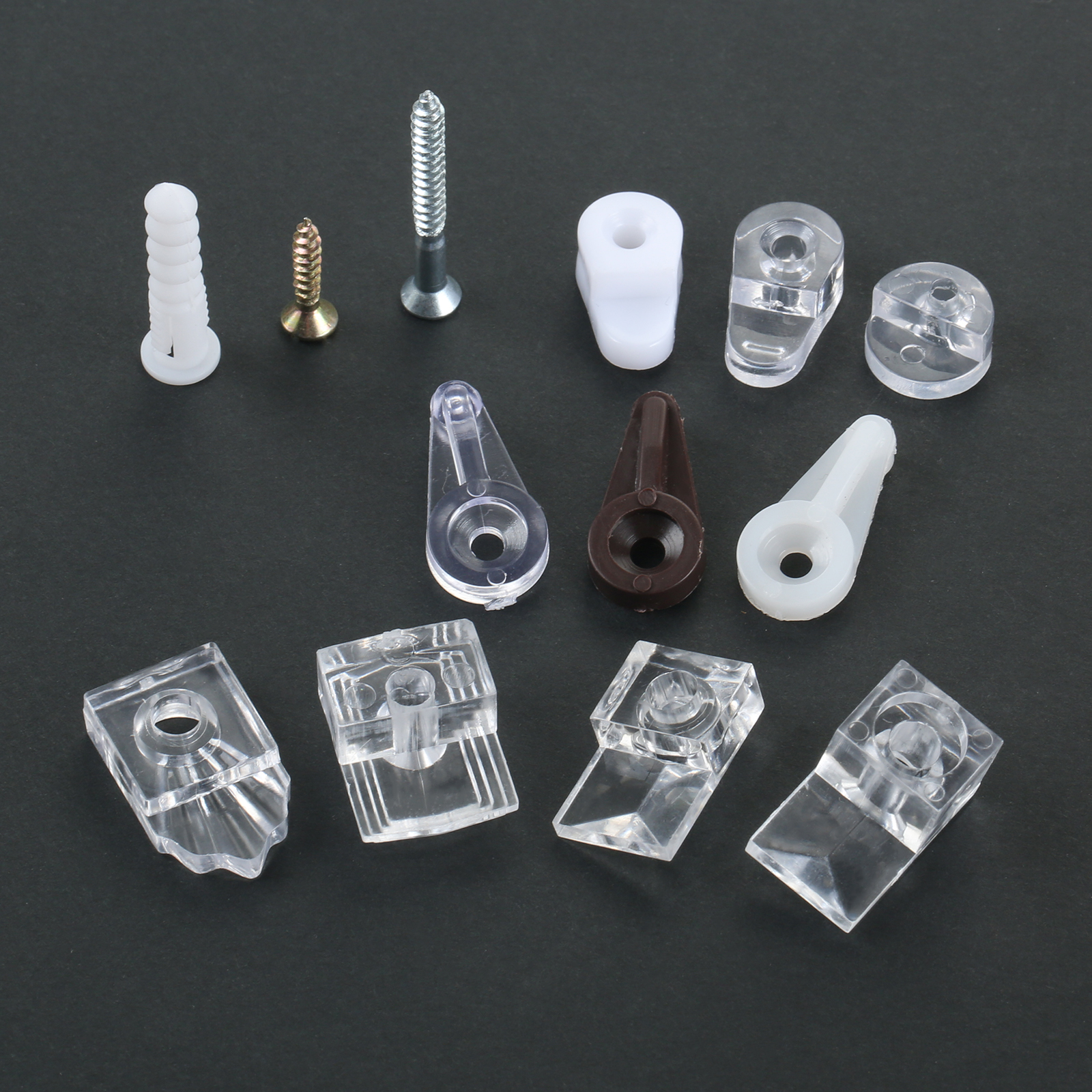 10Pcs Plastic Glass Retainer C - đánh giá và giá Furniture Hardware Connectors