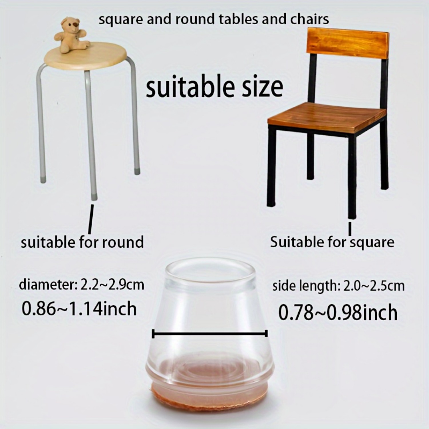24pcs Silicone Chair Leg Prote - đánh giá và giá Furniture Hardware Feet