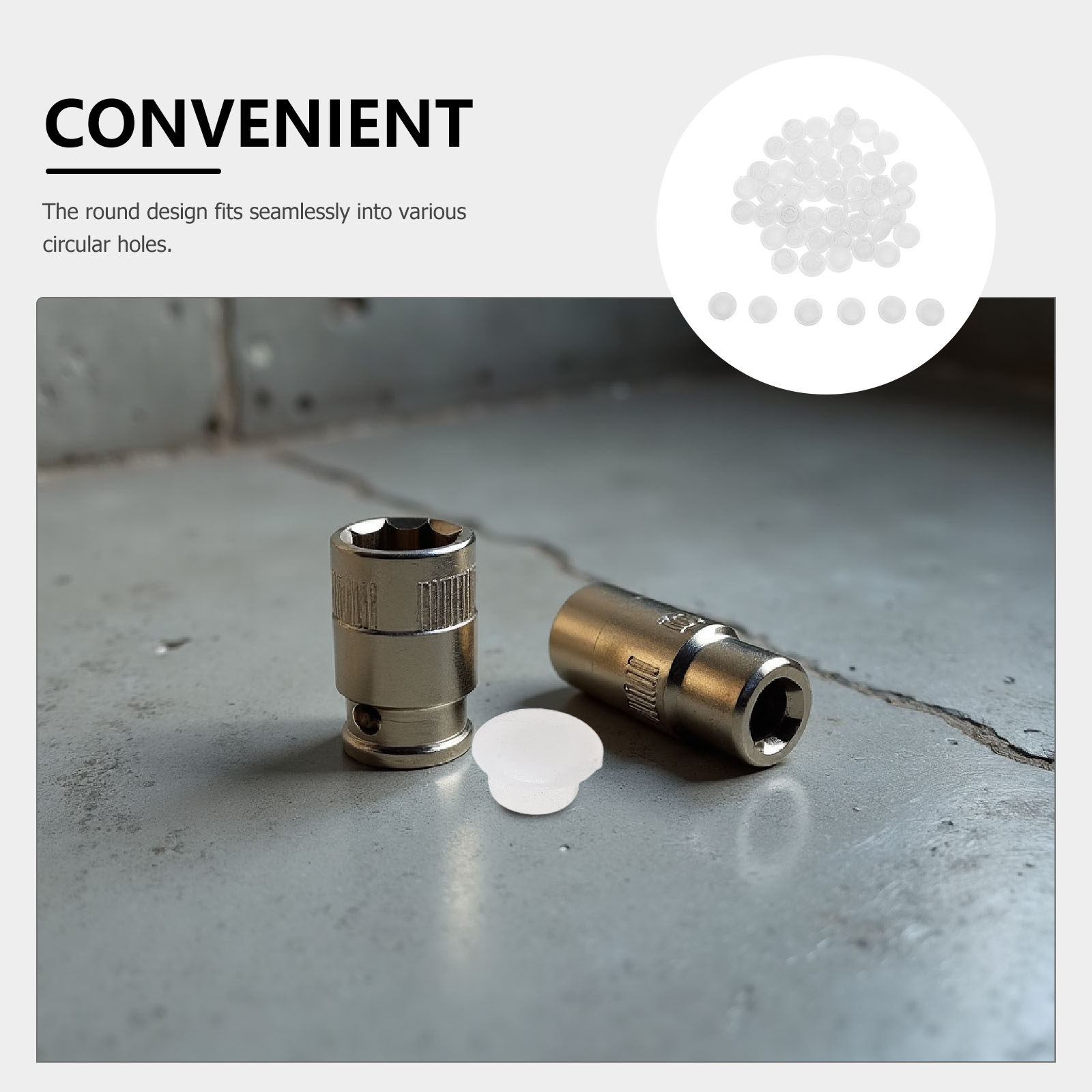 50Pcs Round Plastic Hole Plugs - đánh giá và giá Furniture Hardware Connectors