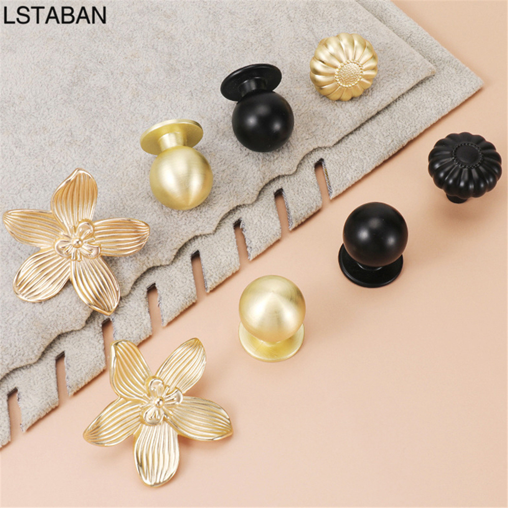 Flower Shape Solid Gold Kitche - đánh giá và giá Furniture Hardware Gold