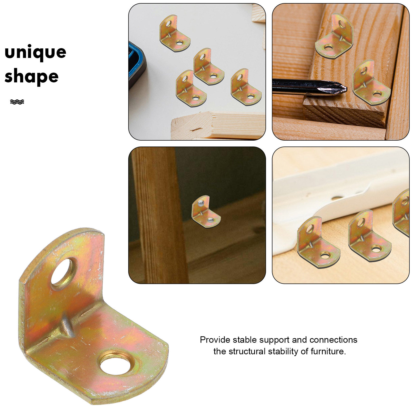 50Pcs Iron Right Angle Corner  - đánh giá và giá Furniture Joining Hardware