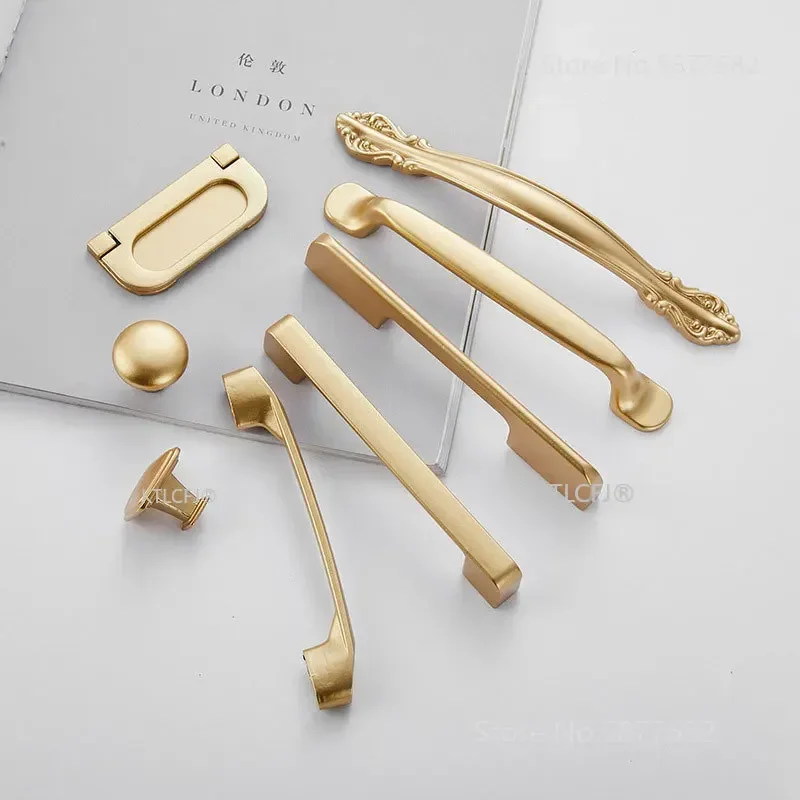 Kitchen Cupboard Knob Square U - đánh giá và giá Furniture Hardware Gold