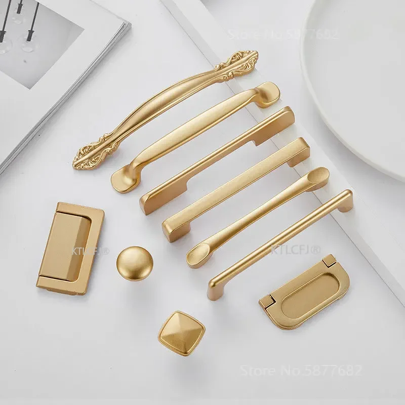 Kitchen Cupboard Knob Square U - đánh giá và giá Furniture Hardware Gold