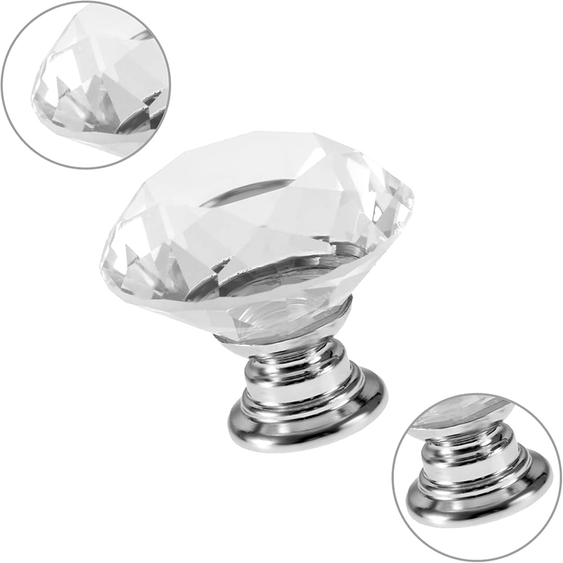 6Pcs Cabinet Knob with Screws  - đánh giá và giá Cabinet Knob Round