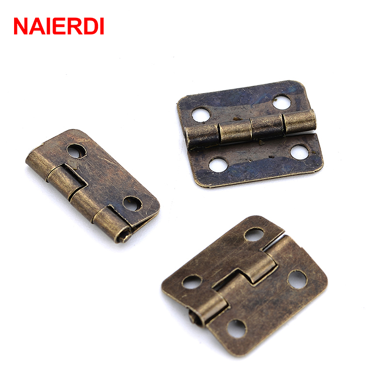 50PCS NAIERDI Antique Hinge Mi - đánh giá và giá Furniture Hardware Gold
