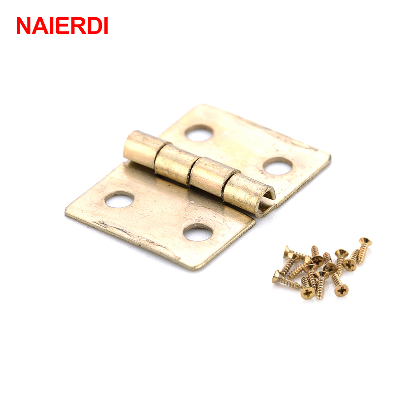 50PCS NAIERDI Antique Hinge Mi - đánh giá và giá Furniture Hardware Gold