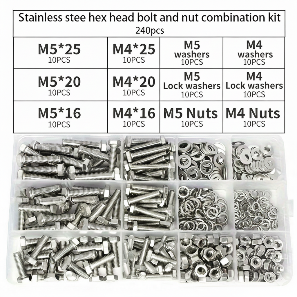 240Pcs Stainless Steel Hex Bol - đánh giá và giá Furniture Hardware Manufacturer
